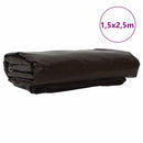 vidaXL Ponyva 650g / m² Barna 1,5 x 2,5 m Vászon PVC bevonattal