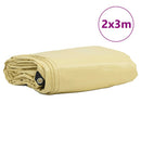 vidaXL Ponyva 650g / m² Bézs 2 x 3 m Vászon PVC bevonattal