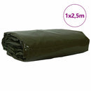 vidaXL Ponyva 650g / m² Olajzöld 1 x 2,5 m Vászon PVC bevonattal