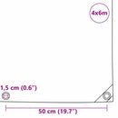 vidaXL Ponyva 650g / m² Narancssárga 4 x 6 m Vászon PVC bevonattal