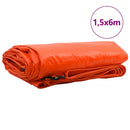 vidaXL Ponyva 650g / m² Narancssárga 1,5 x 6 m Vászon PVC bevonattal