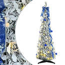 vidaXL Mű karácsonyfa 50 LED-del állvánnyal Zöld 120 cm PVC