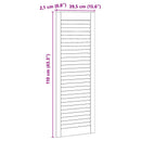 vidaXL Széfajtó 4 pcs Természetes 110 x 2,1 x 39,5 cm Tömör fenyőfa