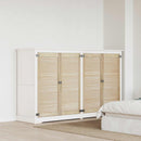 vidaXL Széfajtó 4 pcs Természetes 49,5 x 2,1 x 110 cm Tömör fenyőfa