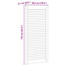 vidaXL Széfajtó 4 pcs Természetes 49,5 x 2,1 x 110 cm Tömör fenyőfa