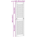 vidaXL Széfajtó 4 pcs Természetes 140,5 x 2,1 x 39,5 cm Tömör fenyőfa