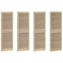 vidaXL Széfajtó 4 pcs Természetes 49,5 x 2,1 x 140,5 cm Tömör fenyőfa