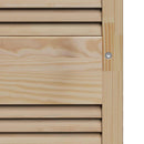vidaXL Széfajtó 4 pcs Természetes 140,5 x 2,1 x 59,5 cm Tömör fenyőfa