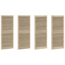 vidaXL Széfajtó 4 pcs Természetes 140,5 x 2,1 x 59,5 cm Tömör fenyőfa