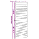 vidaXL Széfajtó 4 pcs Természetes 140,5 x 2,1 x 59,5 cm Tömör fenyőfa