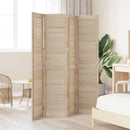 vidaXL Széfajtó 4 pcs Természetes 170 x 2,1 x 39,5 cm Tömör fenyőfa