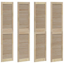 vidaXL Széfajtó 4 pcs Természetes 170 x 2,1 x 39,5 cm Tömör fenyőfa
