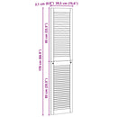 vidaXL Széfajtó 4 pcs Természetes 170 x 2,1 x 39,5 cm Tömör fenyőfa