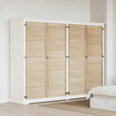 vidaXL Széfajtó 4 pcs Természetes 170 x 2,1 x 59,5 cm Tömör fenyőfa