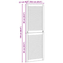 vidaXL Széfajtó 4 pcs Természetes 170 x 2,1 x 59,5 cm Tömör fenyőfa