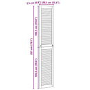 vidaXL Széfajtó 4 pcs Természetes 201 x 2,1 x 39,5 cm Tömör fenyőfa