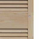 vidaXL Széfajtó 4 pcs Természetes 201 x 2,1 x 49,5 cm Tömör fenyőfa