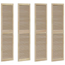 vidaXL Széfajtó 4 pcs Természetes 201 x 2,1 x 49,5 cm Tömör fenyőfa