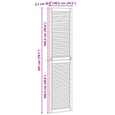 vidaXL Széfajtó 4 pcs Természetes 201 x 2,1 x 49,5 cm Tömör fenyőfa