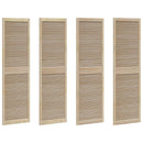 vidaXL Széfajtó 4 pcs Természetes 201 x 2,1 x 59,5 cm Tömör fenyőfa