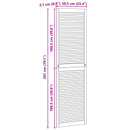 vidaXL Széfajtó 4 pcs Természetes 201 x 2,1 x 59,5 cm Tömör fenyőfa