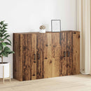 vidaXL Fali szekrény 2 pcs Öreg fa 69,5 x 34 x 90 cm Faanyag