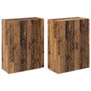 vidaXL Fali szekrény 2 pcs Öreg fa 69,5 x 34 x 90 cm Faanyag