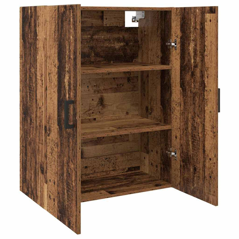 vidaXL Fali Szekrények 2 pcs Régi fa 69.5 x 34 x 90 cm Faanyag