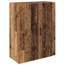 vidaXL Fali szekrény 2 pcs Öreg fa 69,5 x 34 x 90 cm Faanyag