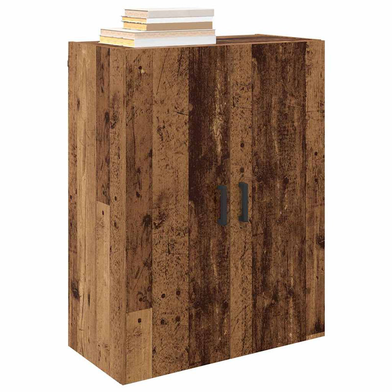 vidaXL Fali Szekrények 2 pcs Régi fa 69.5 x 34 x 90 cm Faanyag