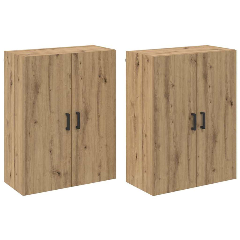 vidaXL Fali Szekrények 2 pcs kézműves tölgy 69.5 x 34 x 90 cm Faanyag