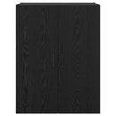 vidaXL Fali Szekrények 2 pcs Musta tammi 69,5 x 34 x 90 cm Faanyag