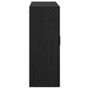 vidaXL Fali szekrény 2 pcs Fekete tölgy 69,5 x 34 x 90 cm Faanyag
