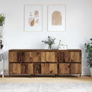 vidaXL Tárolószekrény 3 pcs Öreg fa 60 x 35 x 70 cm