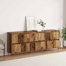vidaXL Tárolószekrény 3 pcs Öreg fa 60 x 35 x 70 cm