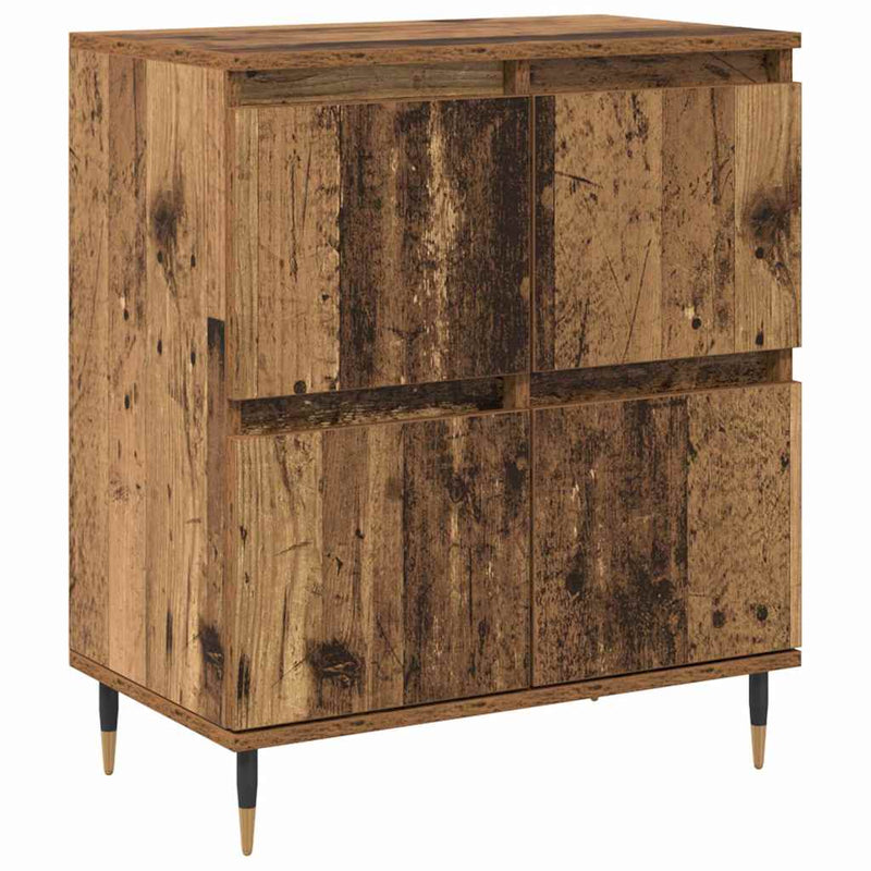 vidaXL Oldalszekrények 3 pcs Régi fa 180 x 35 x 70 cm Faanyag
