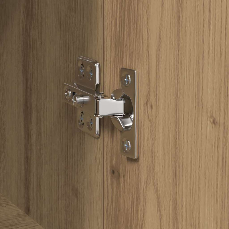 vidaXL Oldalszekrények 3 pcs kézműves tölgy 180 x 35 x 70 cm Faanyag