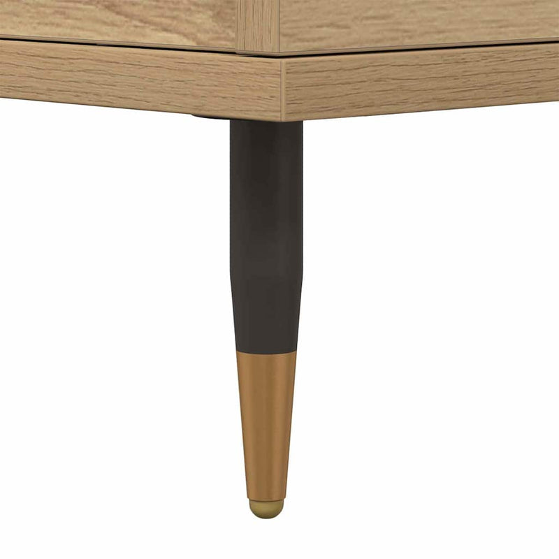 vidaXL Oldalszekrények 3 pcs kézműves tölgy 180 x 35 x 70 cm Faanyag