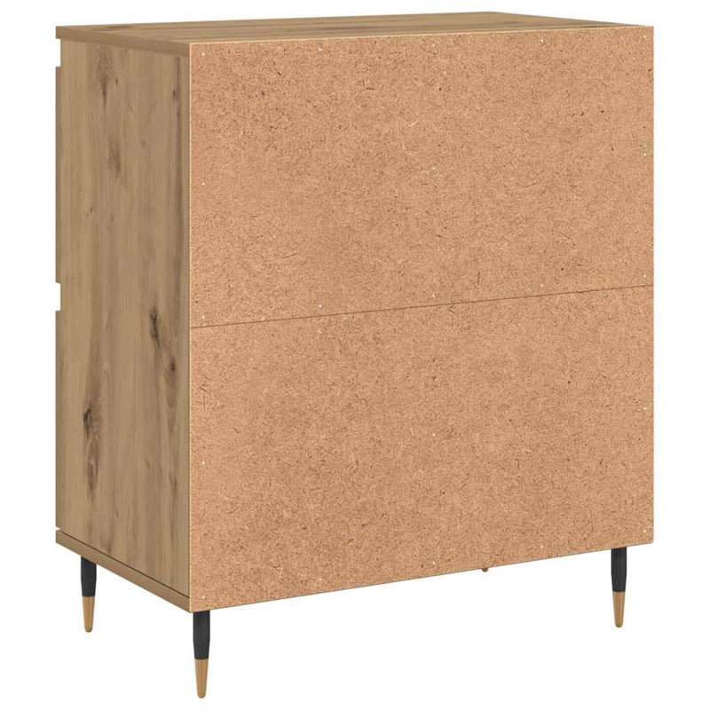 vidaXL Oldalszekrények 3 pcs kézműves tölgy 180 x 35 x 70 cm Faanyag