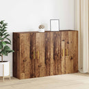 vidaXL Fali szekrény 2 pcs Öreg fa 69,5 x 34 x 90 cm Faanyag