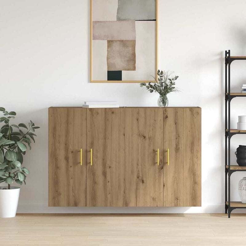 vidaXL Fali Szekrények 2 pcs kézműves tölgy 69.5 x 34 x 90 cm Faanyag