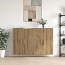 vidaXL Fali szekrény 2 pcs Artisan tölgy 69,5 x 34 x 90 cm Faanyag