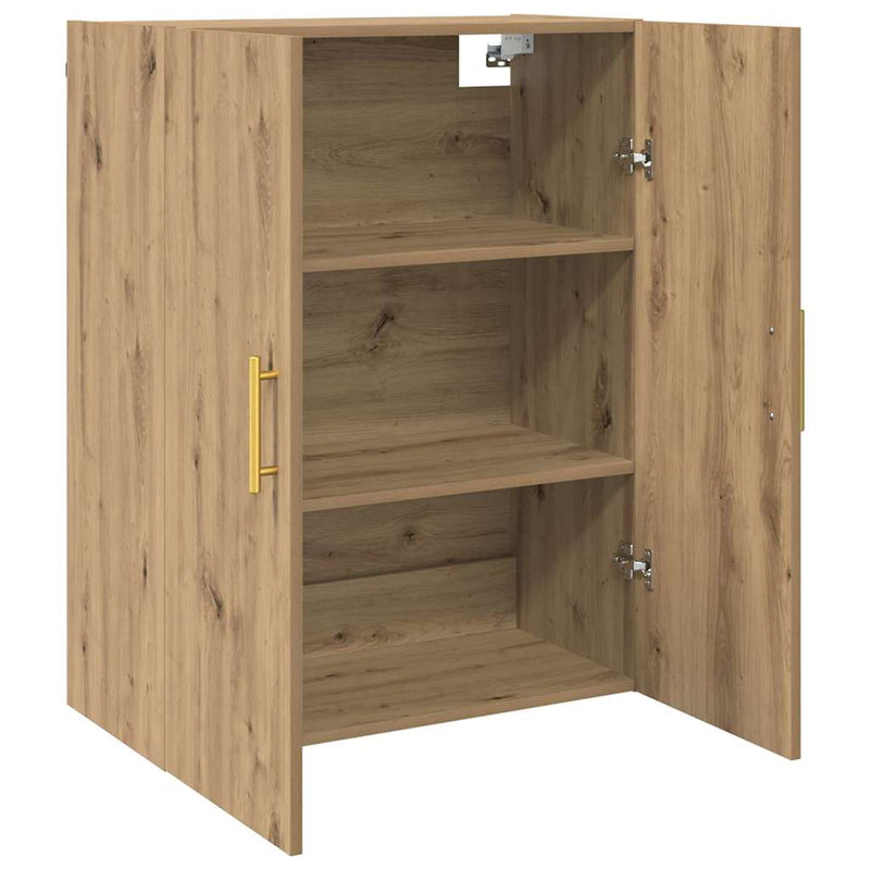 vidaXL Fali Szekrények 2 pcs kézműves tölgy 69.5 x 34 x 90 cm Faanyag