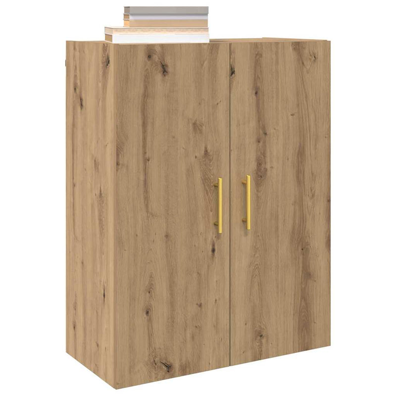 vidaXL Fali Szekrények 2 pcs kézműves tölgy 69.5 x 34 x 90 cm Faanyag