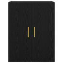 vidaXL Fali Szekrények 2 pcs Musta tammi 69,5 x 34 x 90 cm Faanyag