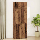vidaXL Tárolószekrény 2 pcs Öreg fa 80 x 42,5 x 225 cm