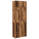 vidaXL Tárolószekrény 2 pcs Öreg fa 80 x 42,5 x 225 cm