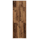 vidaXL Tárolószekrény 2 pcs Öreg fa 80 x 42,5 x 225 cm