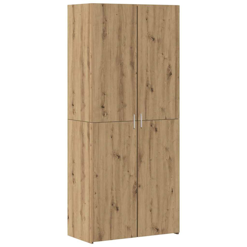 vidaXL Tárolószekrény kézműves tölgy 80 x 42.5 x 225 cm Faanyag