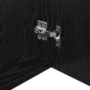 vidaXL Tárolószekrény Musta tammi 80 x 41 x 225 cm Faanyag